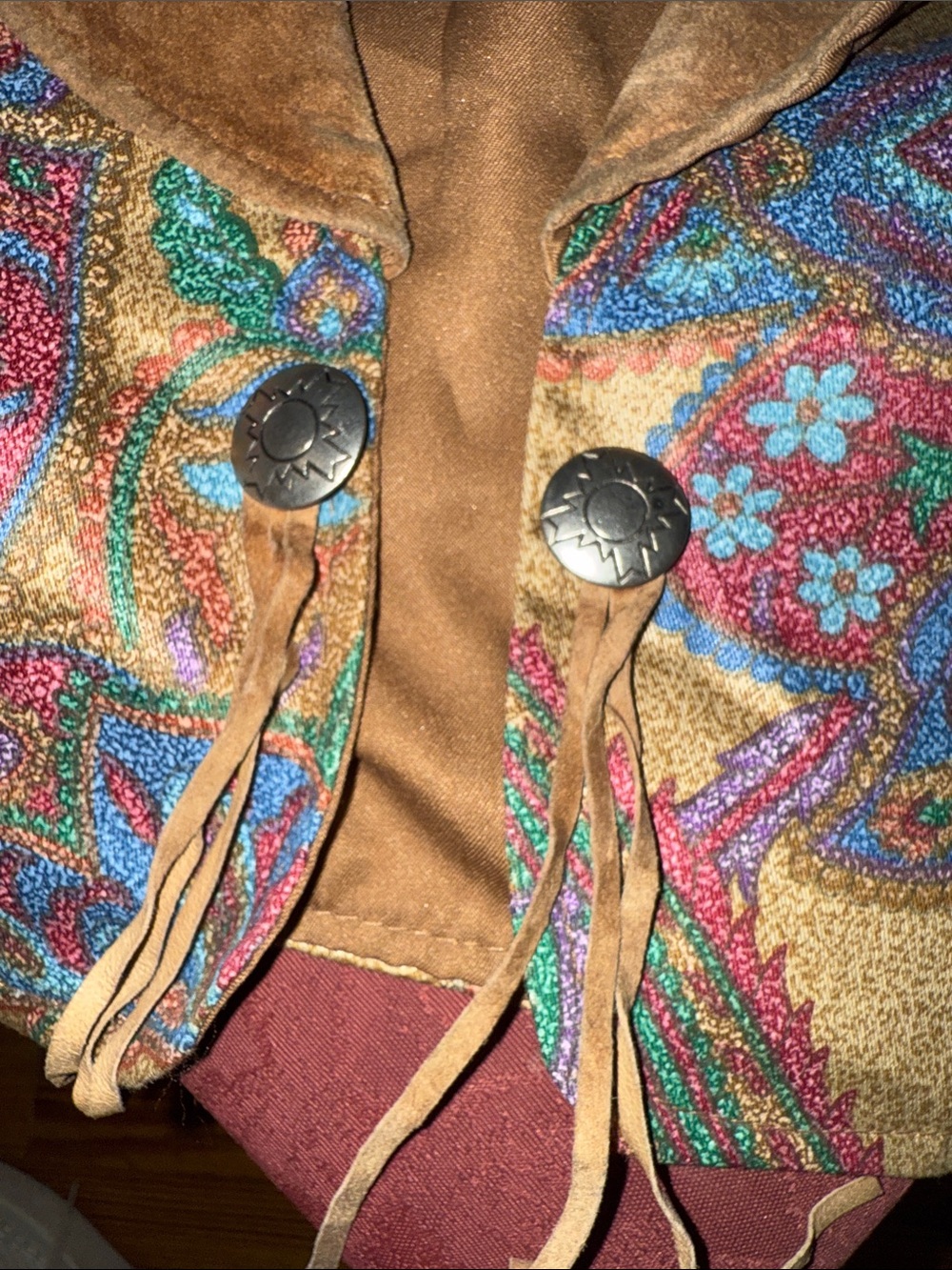 Vintage Southwestern Aztec Western USA Medium - Blanket Vest Made in USA - Picture 3 of 7
